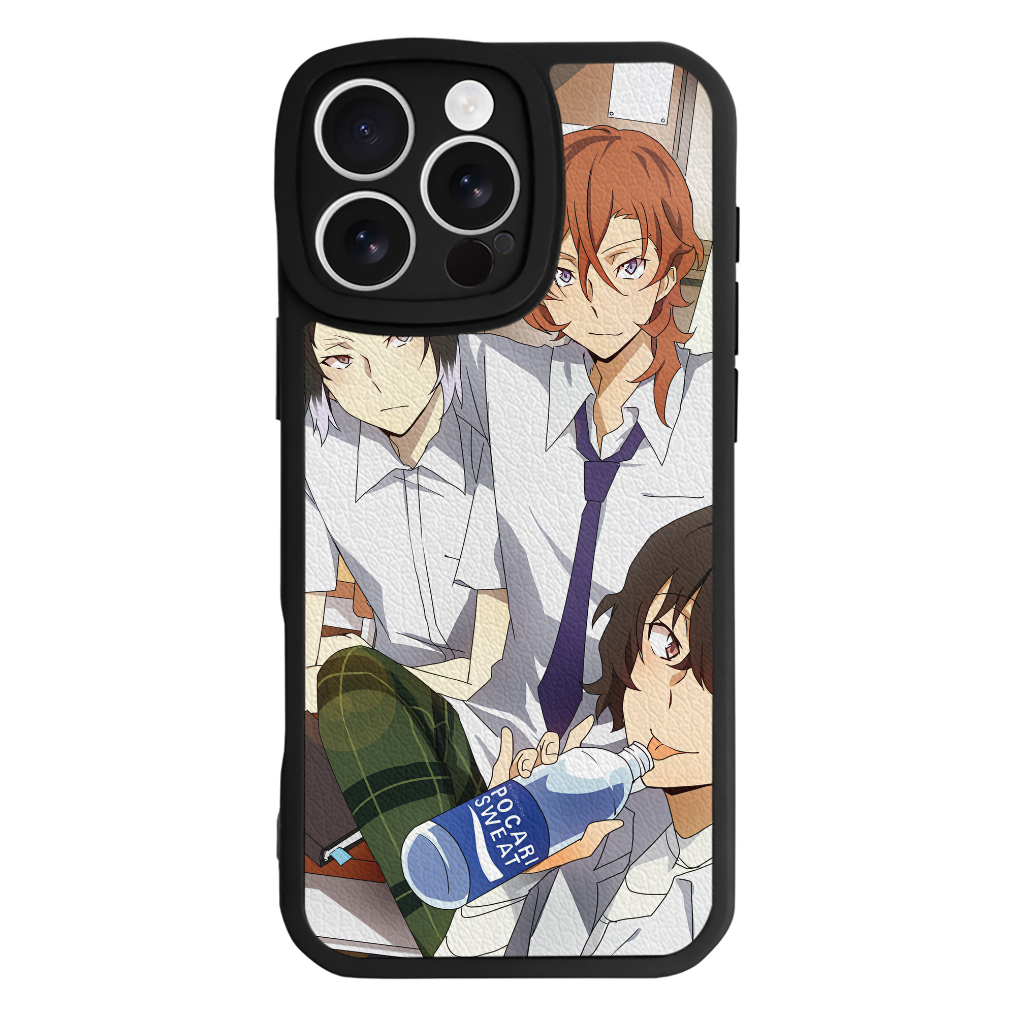 （画像用） 文豪ストレイドッグス Bungo Stray Dogs 【iPhone 16シリーズ対応】シリコンスマホケース（レザー調） 材質：シリコン
